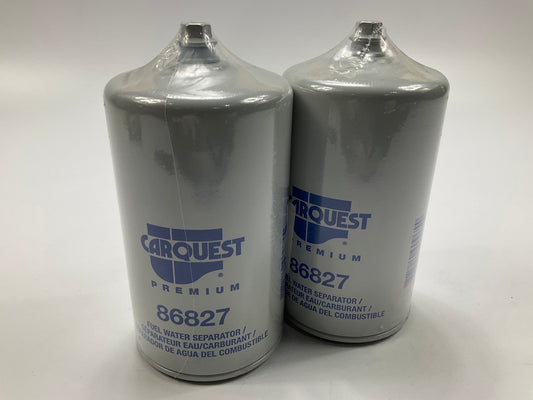 (2) Carquest 86827 Diesel Fuel Water Separator Filter, Replaces Wix 33827