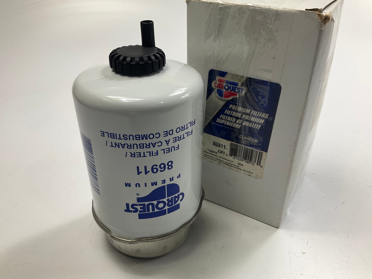 Carquest 86911 Key-Way Style Fuel Filter (5 Micron) For Stanadyne FM100 Series