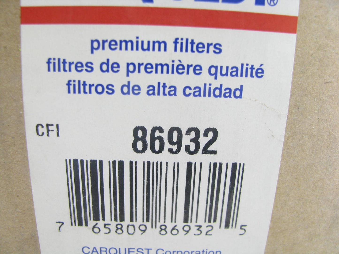 Carquest 86932 Diesel Fuel Water Separator Filter Replaces 33932 LFF8021