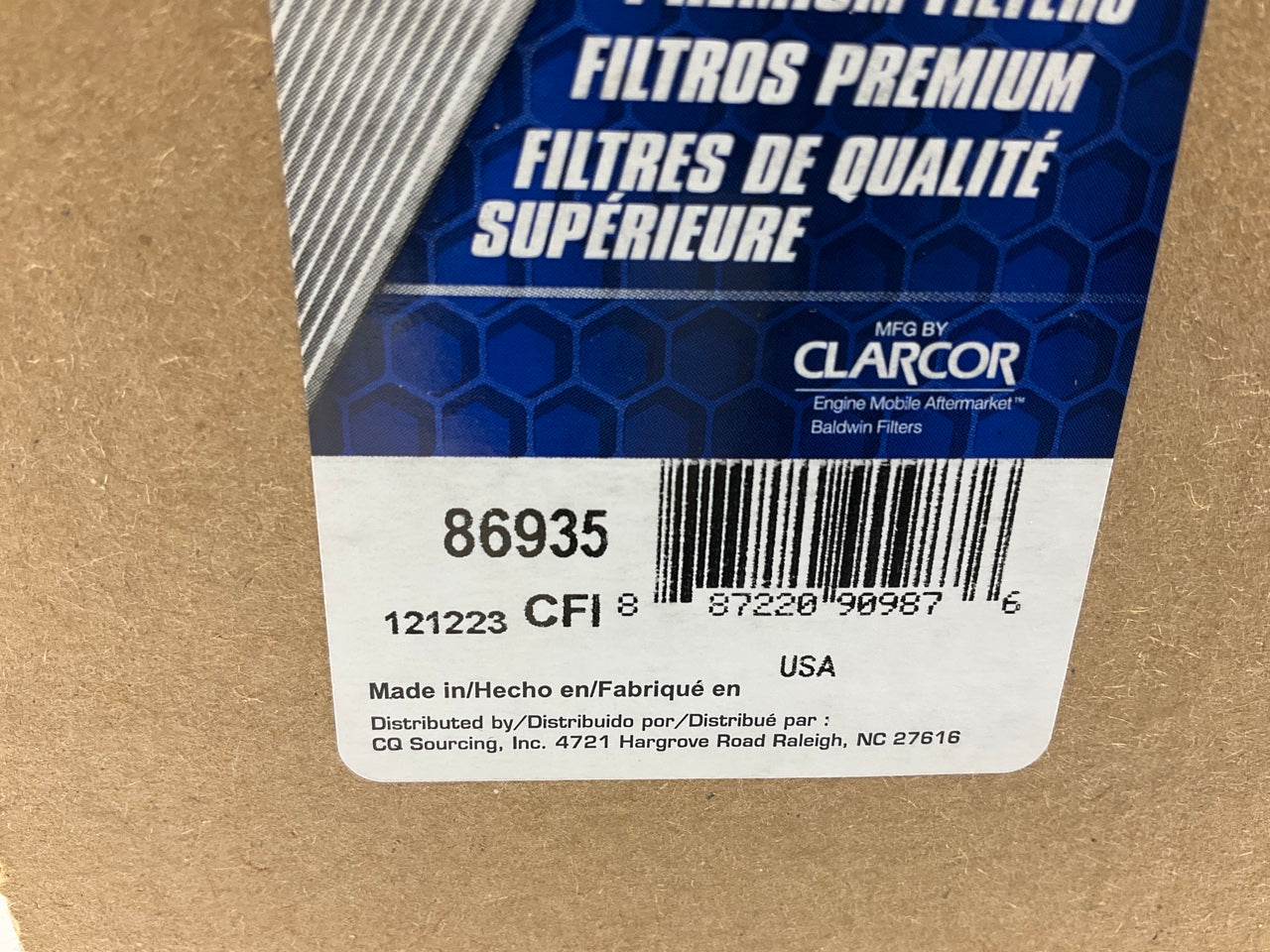 Carquest 86935 Diesel Fuel Water Separator Filter Replaces WIX 33935