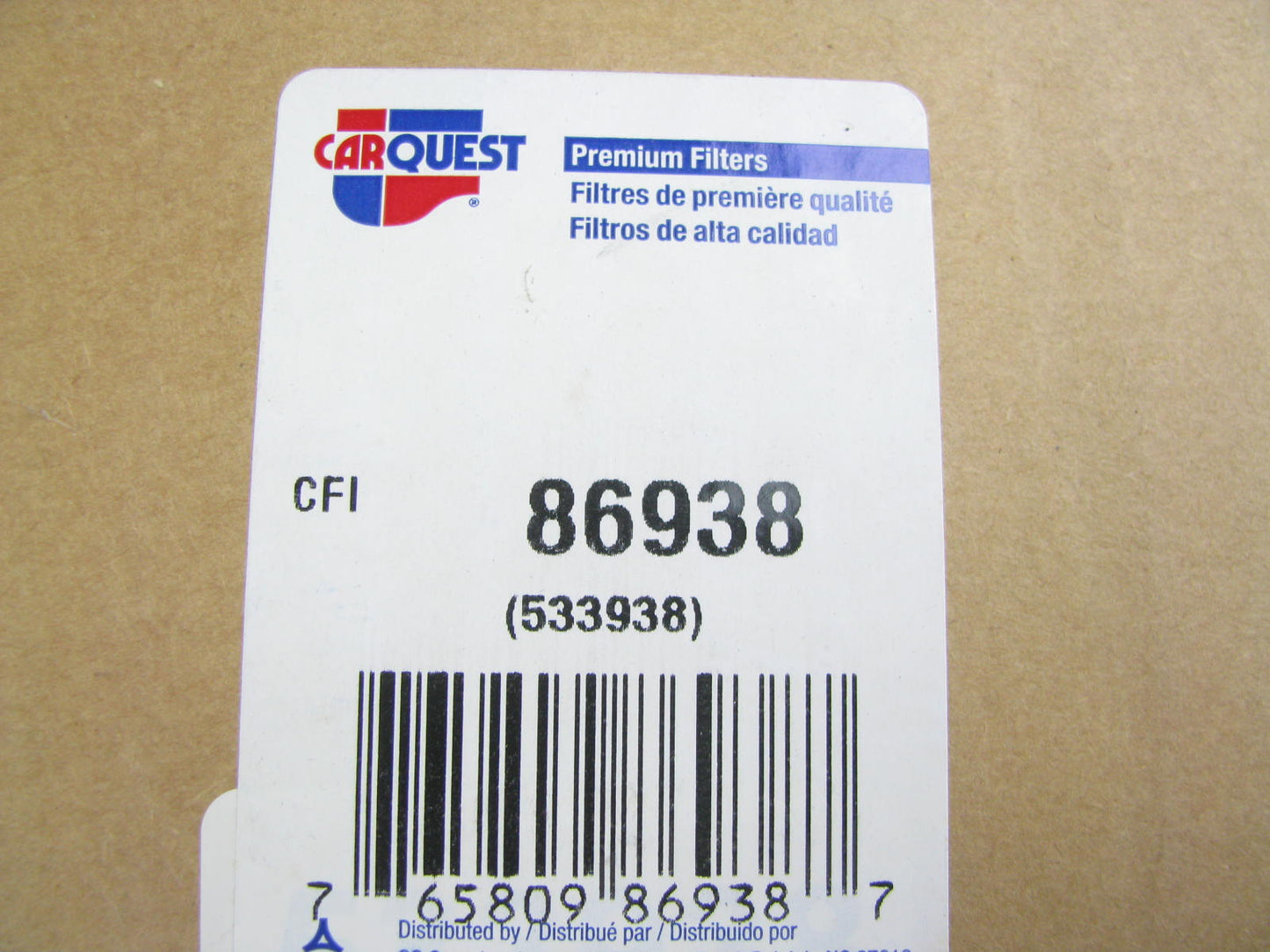 Carquest 86938 Diesel Fuel Water Separator Filter Replaces 33938 F76045