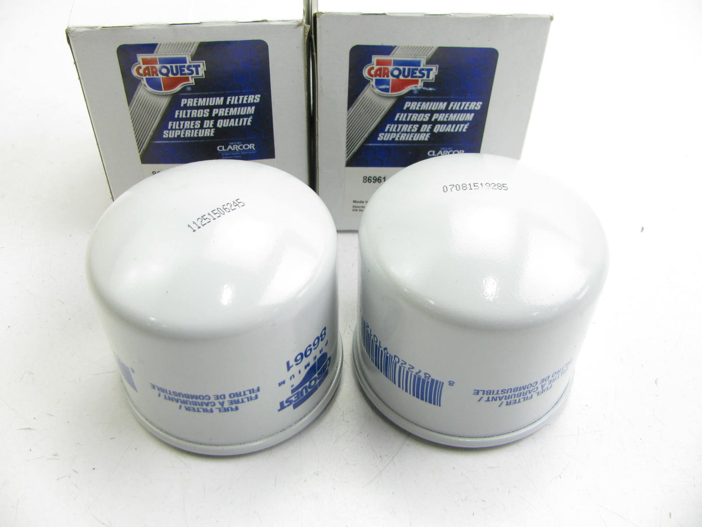 (2) Carquest 86961 Fuel Filter Replaces 33961 P4506PL 33996 F55997 LFF3806 FF896