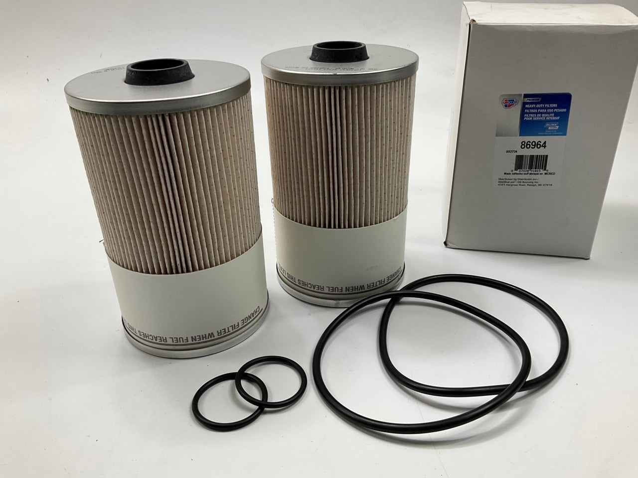 (2) Carquest 86964 Diesel Fuel Water Separator Filter Replaces 33964, 3685711