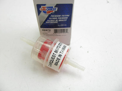 Carquest 86972 Plastic Universal In-line Fuel Filter W/ 5/16'' Lines