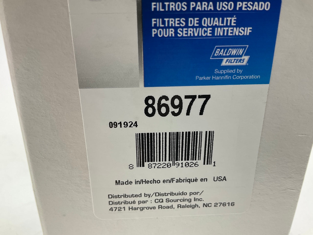 Carquest 86977 Diesel Fuel Water Separator Filter Replaces PS10961 33977