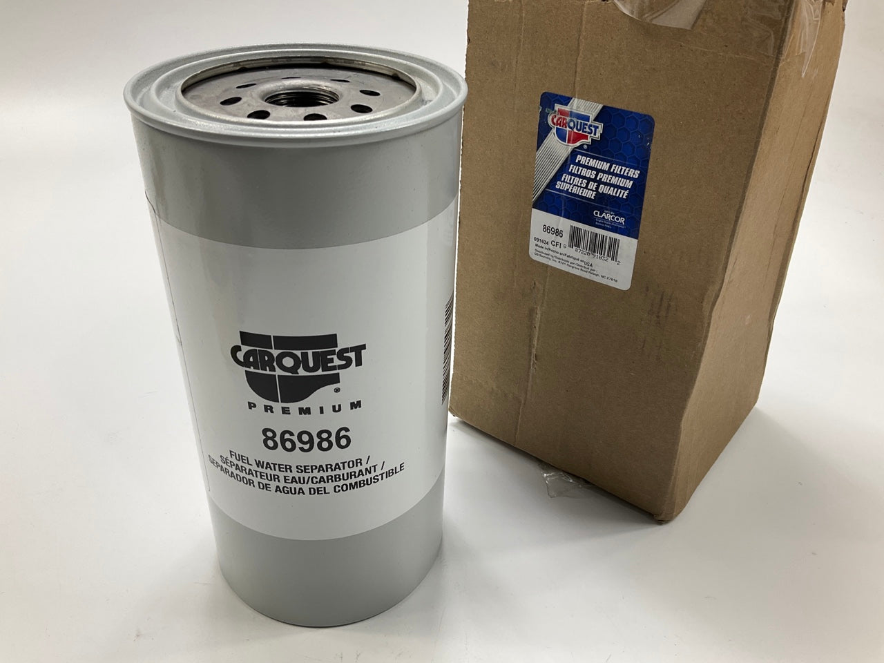 Carquest 86986 Diesel Fuel Water Separator Filter Replaces 33986, RE503676