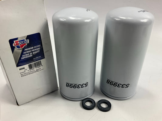 (2) Carquest 86998 Fuel Filter For Davco 210 Fuel Processor 33998 P550783 BF4601