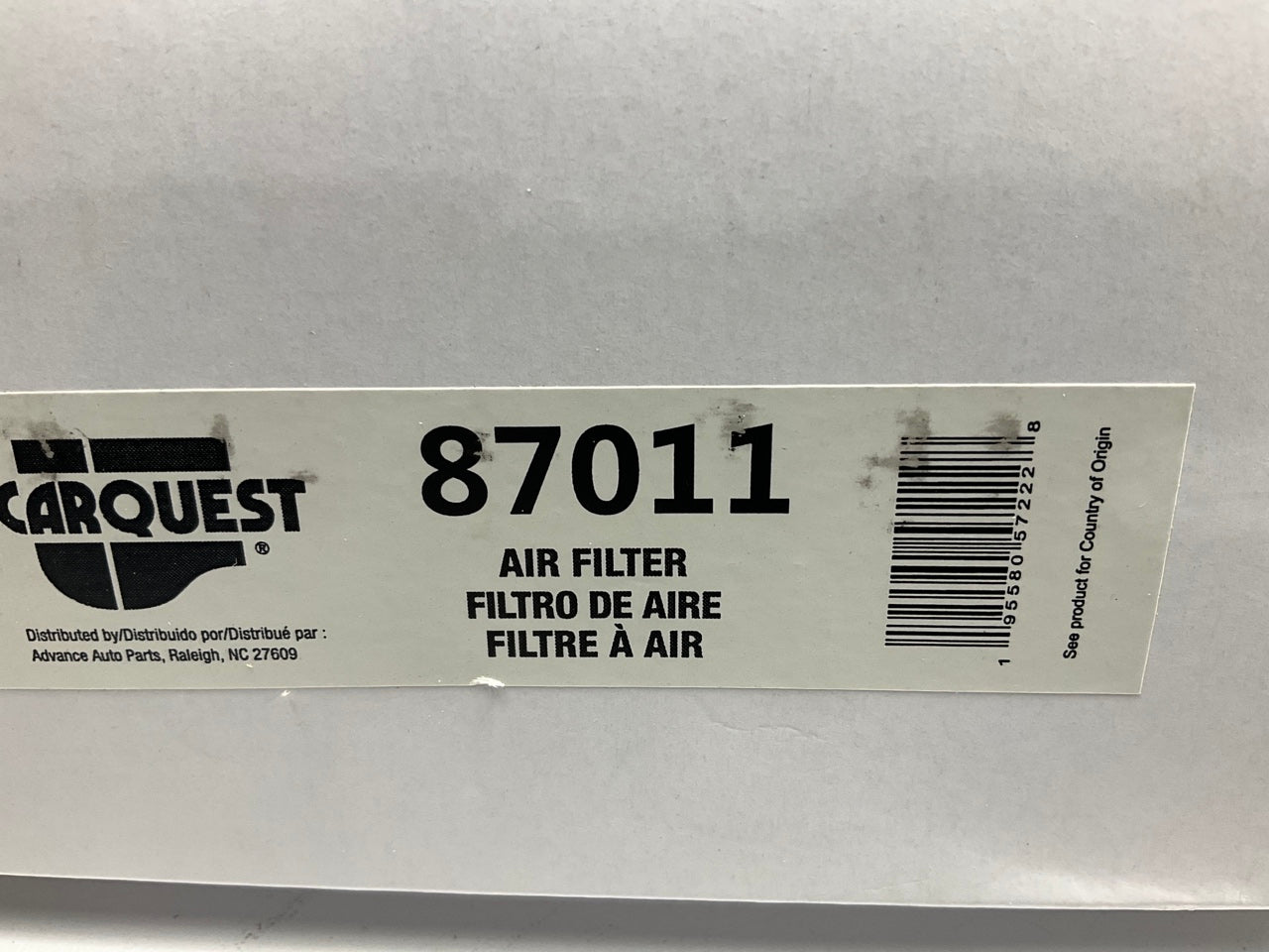 Carquest 87011 Engine Air Filter