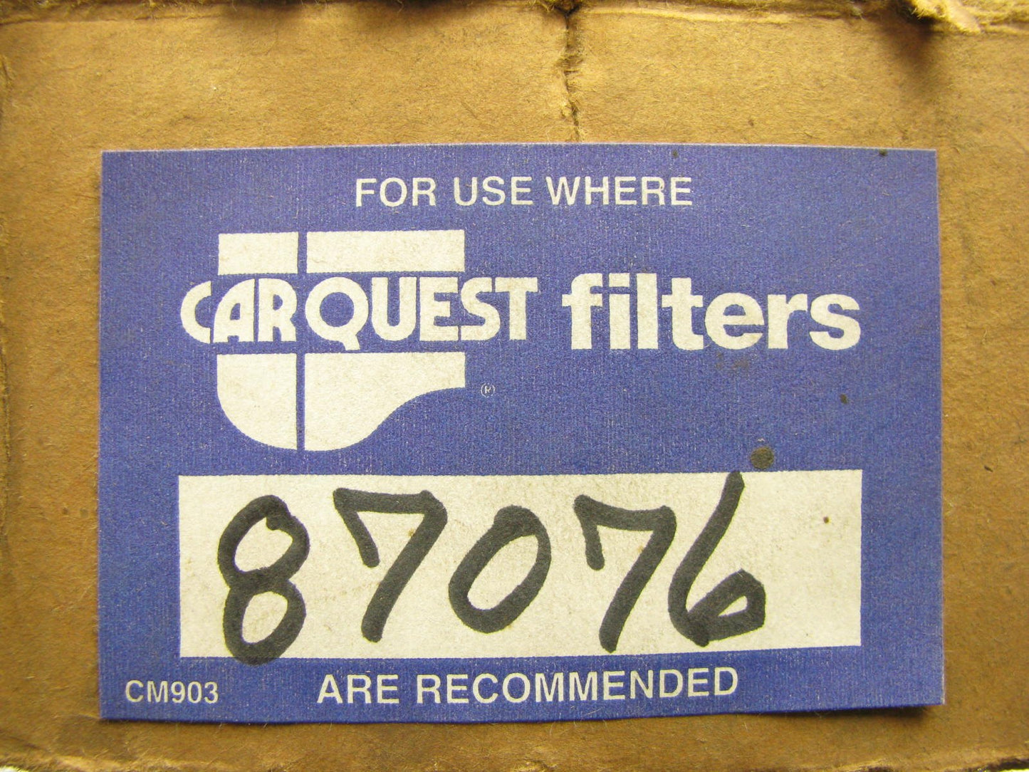 Carquest 87076 Air Filter For Massey Ferguson Dozers Construction Farm & Lawn