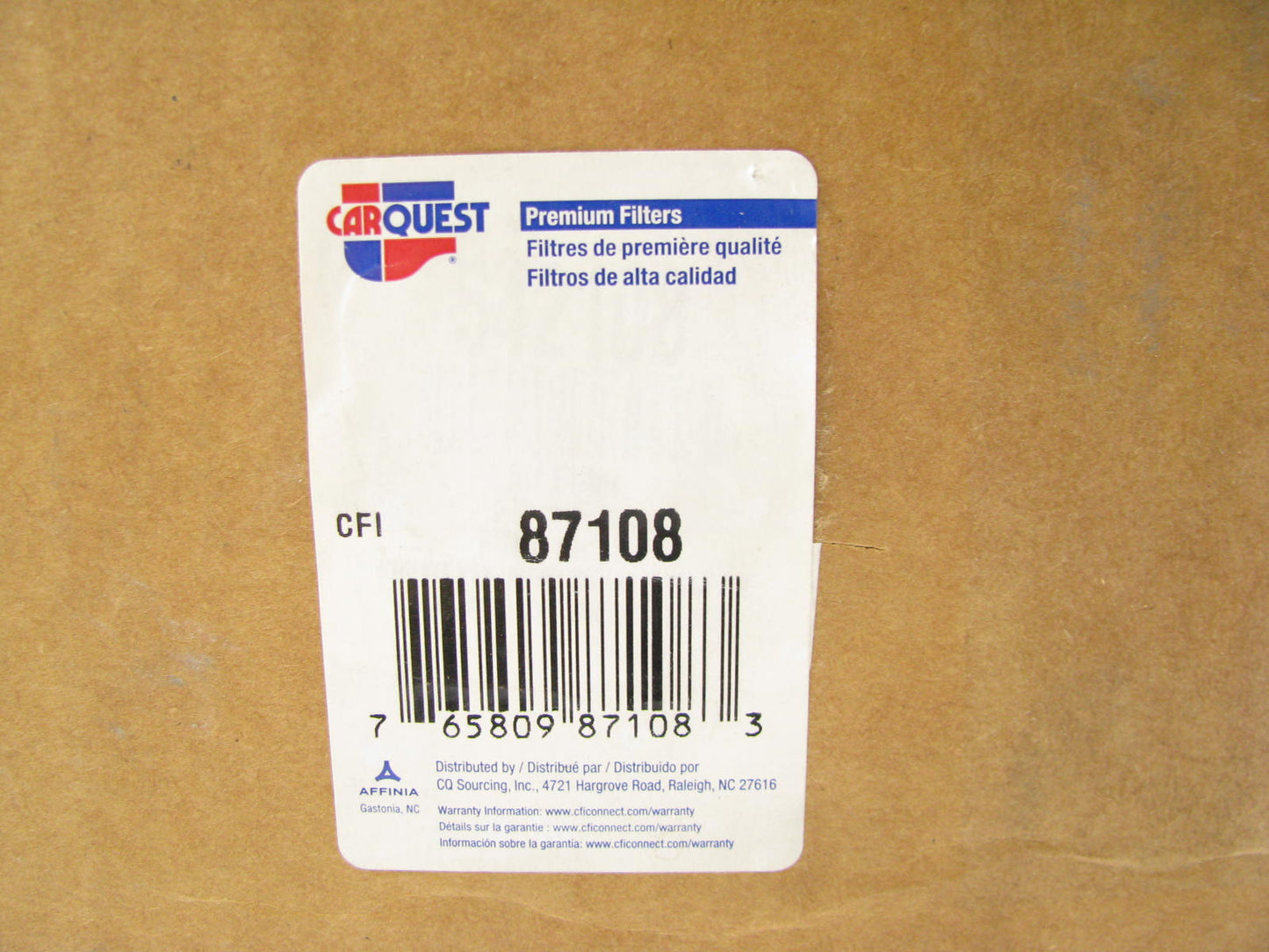 Carquest 87108 Air Filter For Vortox Housing Applications - 42108