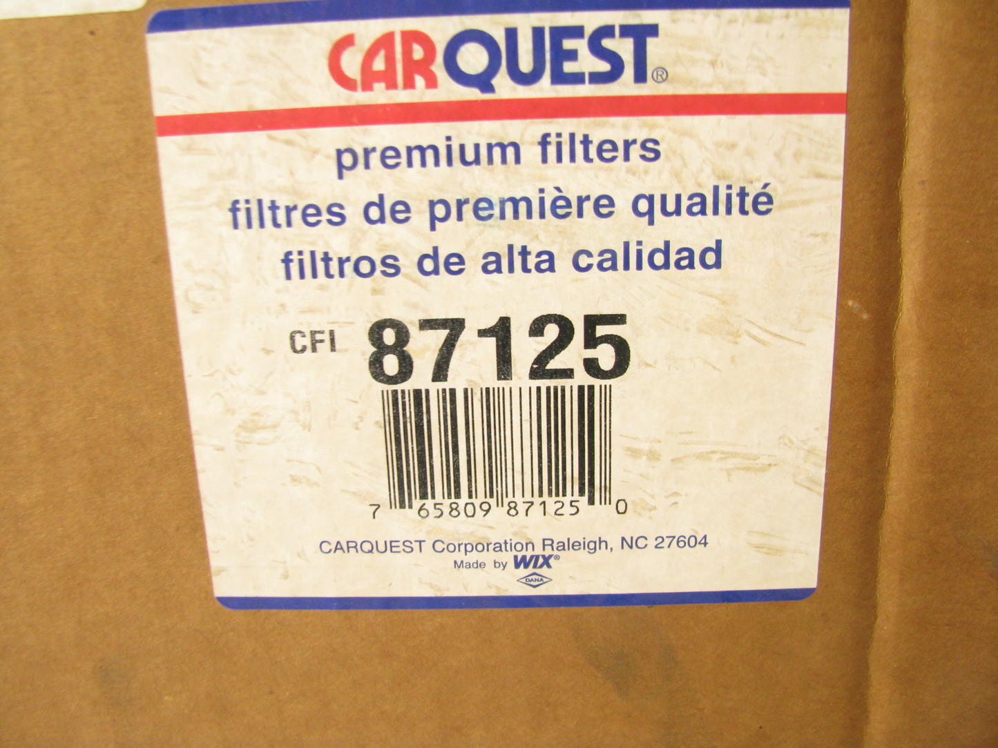 Carquest 87125 Air Filter Replaces 42125 A62104 LAF5255 AF131KAF346KM P185001