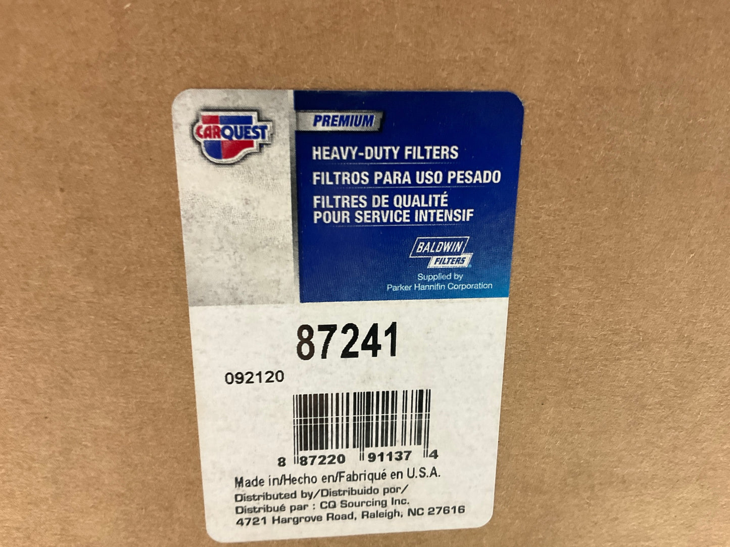 Carquest 87241 Air Filter Replaces 81SD14 42241 CA142PL P133705 AF297 PA662 A78C