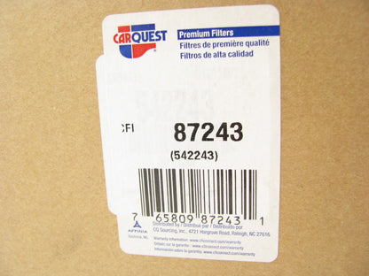 Carquest 87243 Air Filter Replaces 42243 2243 RS4994