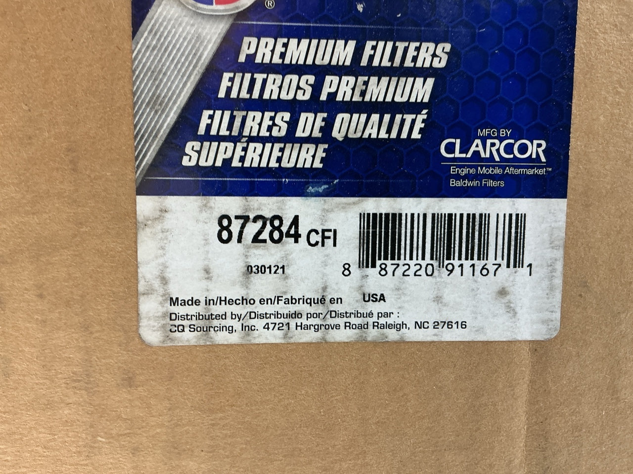Carquest 87284 Air Filter - Replaces WIX 42284, BALDWIN PA1650FN,  343731-R91