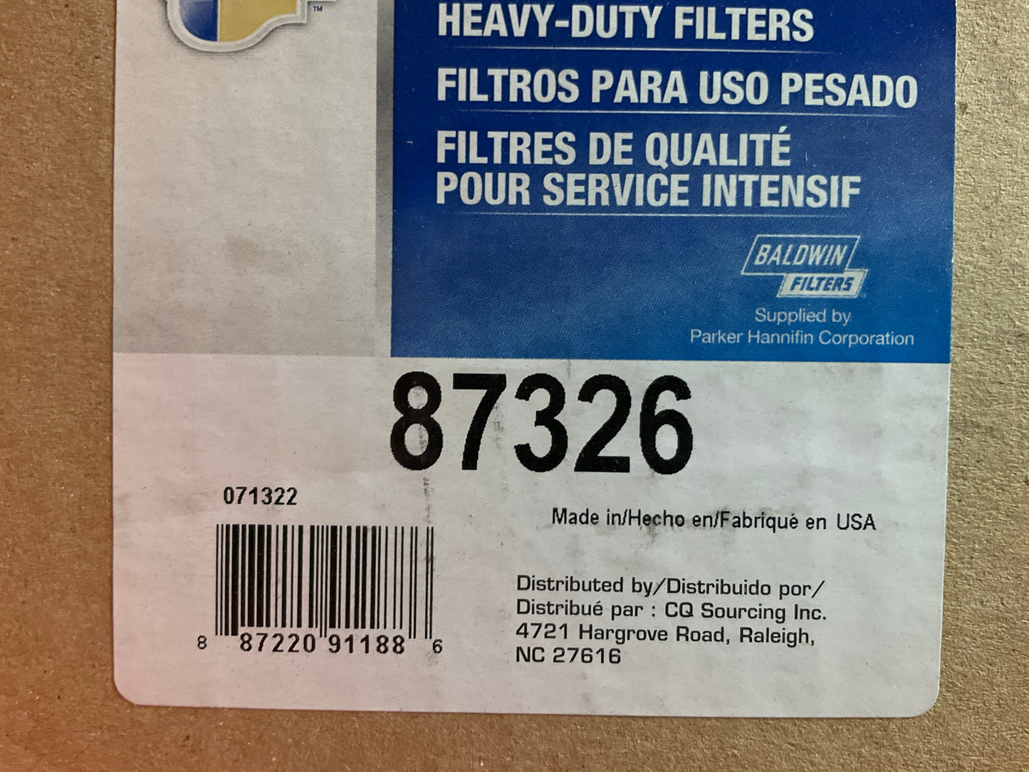 Carquest 87326 Air Filter - Replaces 42326, B085046, 3I2126, 3924540, PA3867