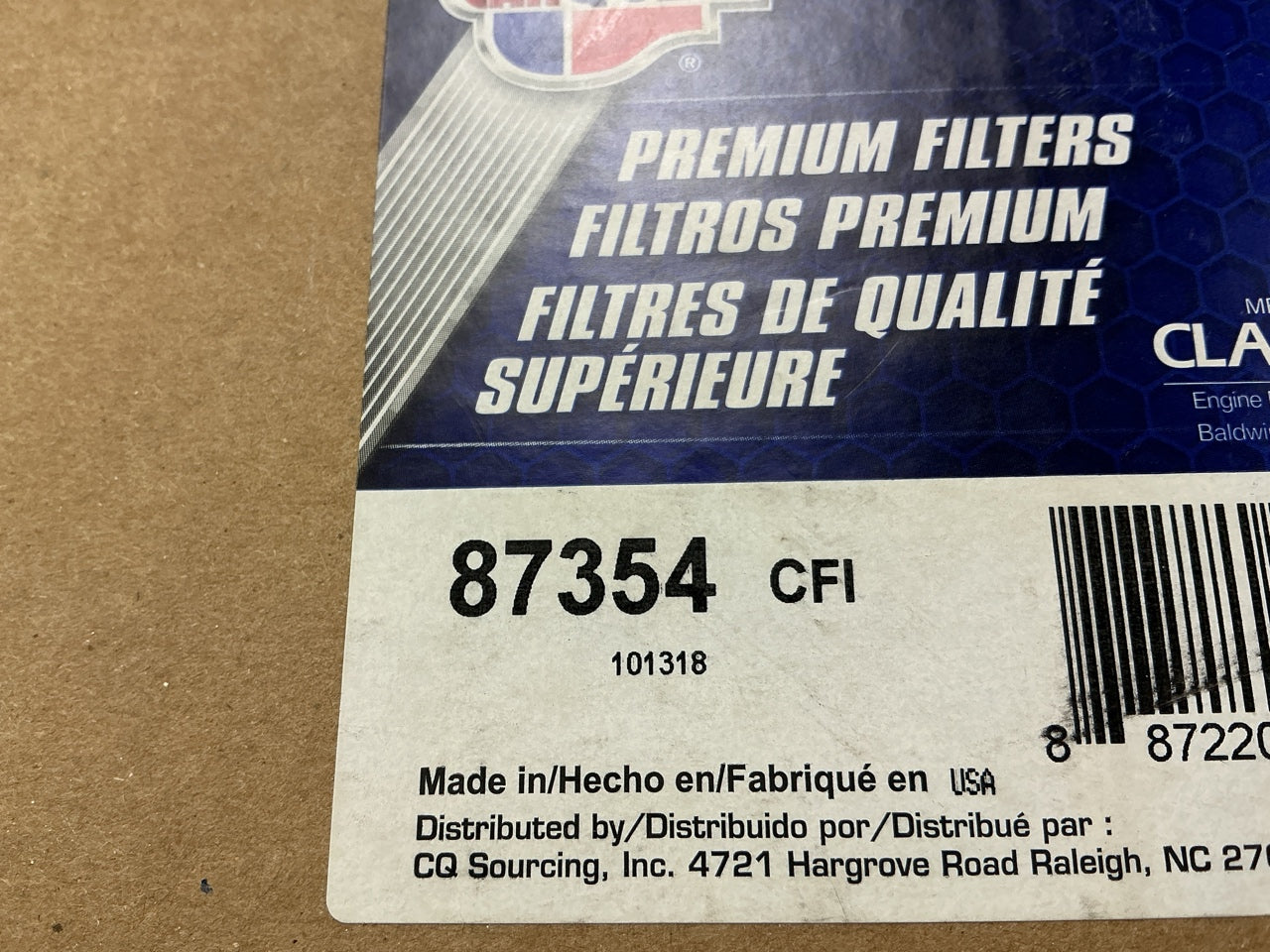 Carquest 87354 Cabin Air Filter Replaces AT170037 AF25786 42354 870007G PA4635