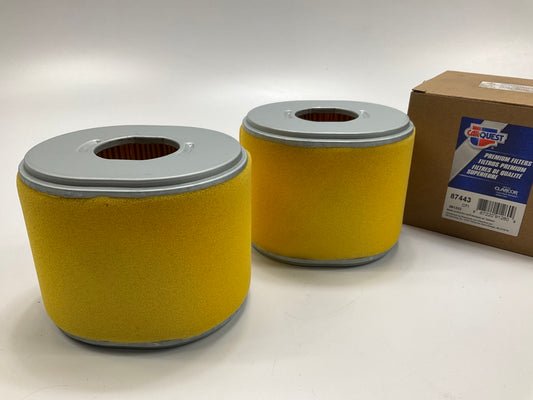 (2) Carquest 87443 Air Filter - Honda GX340 GX390 17210-ZE3-822, 17210-ZE3-505