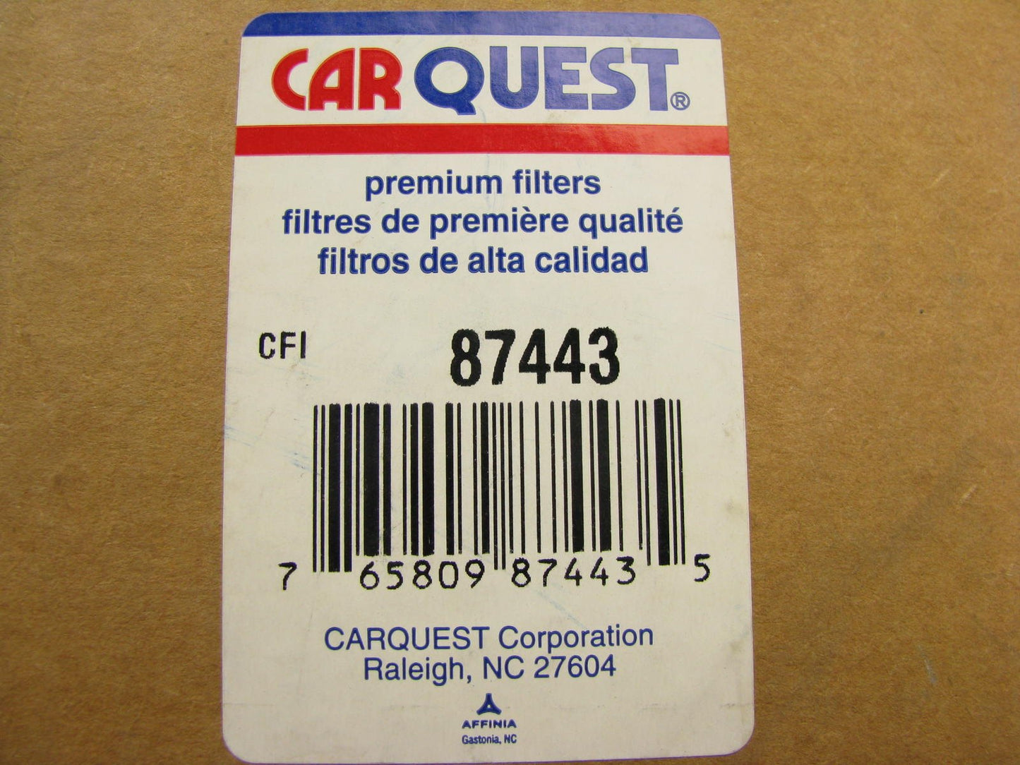 Carquest 87443 Air Filter Replaces: 42443 2443 AF2422 P607254 PA3957 AF25474