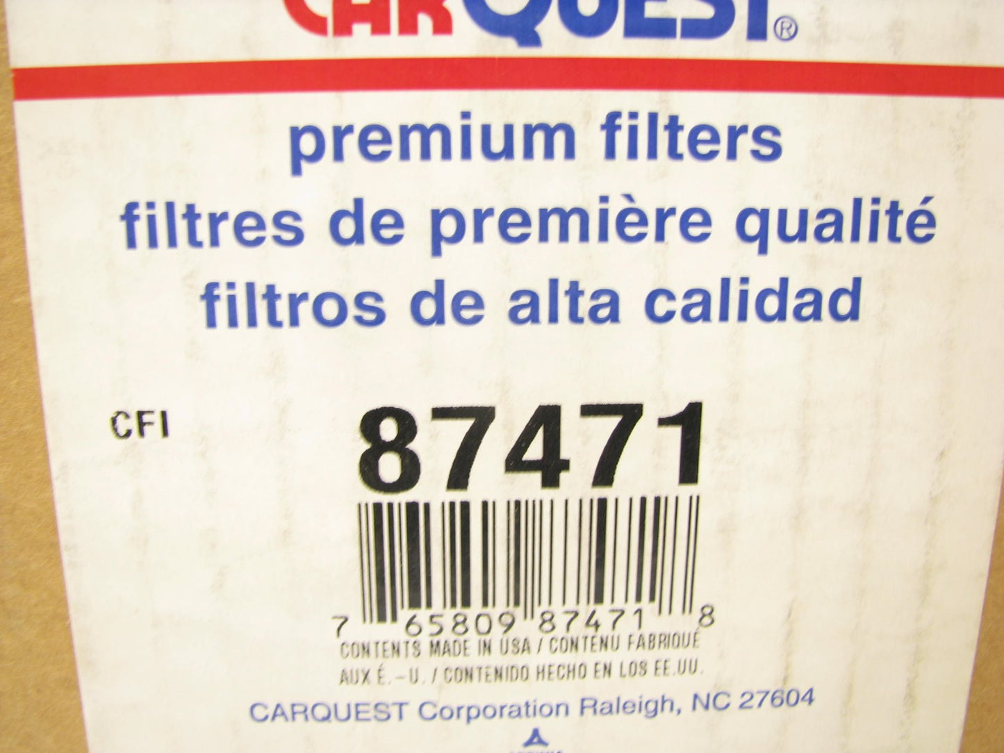 Carquest 87471 Air Filter Replaces: 42471 A53243 2471 LAF1846 AF590 AF1917M