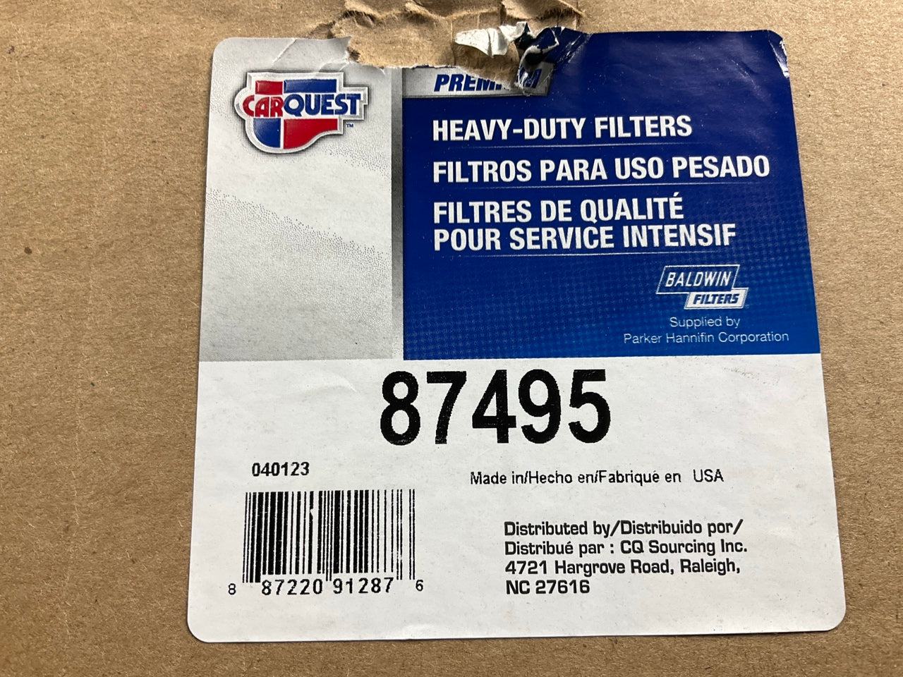 Carquest 87495 Air Filter - Replaces 42495, A959C, P126318, CA2593, LAF1882