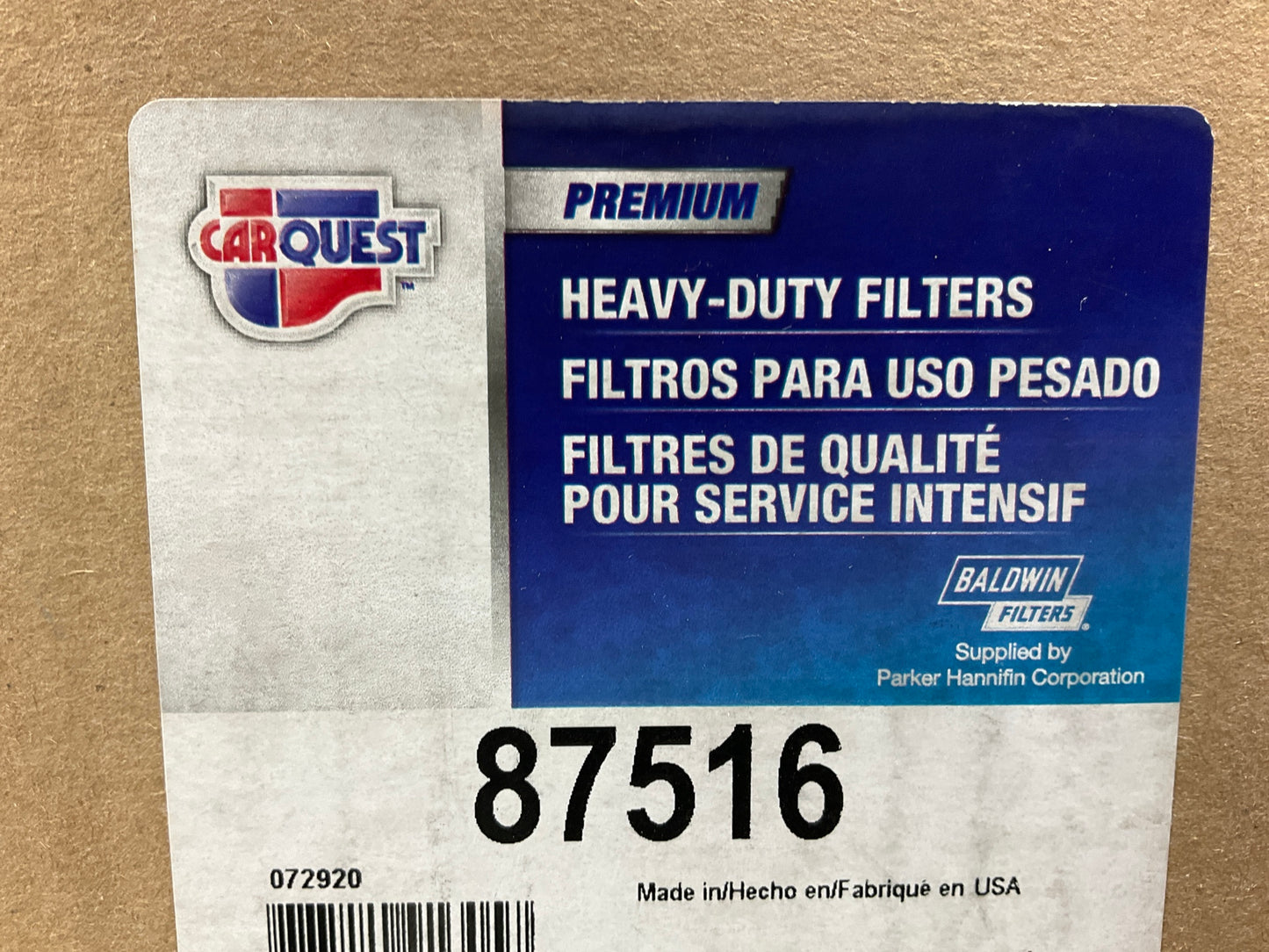Carquest 87516 Air Filter Replaces 42516, FA266, LAF1898, 392516R91, FAF211