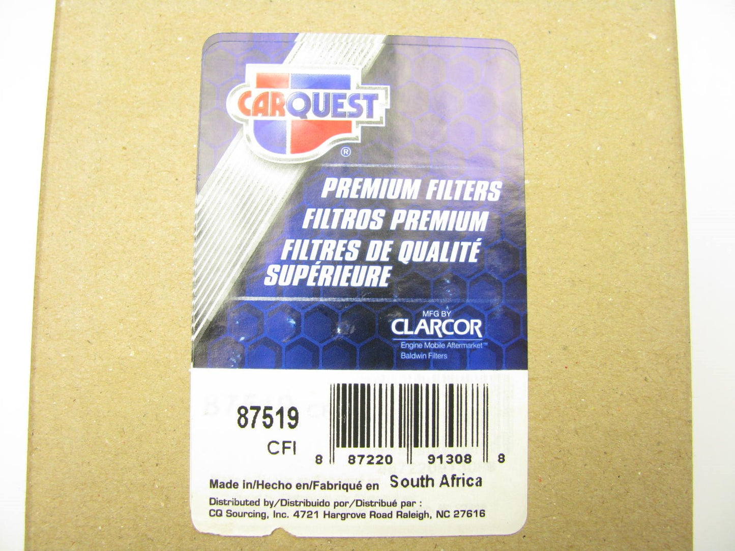 Carquest 87519 Air Filter Replace PA2487, P119539, CA1532SY, 42519, LAF1784