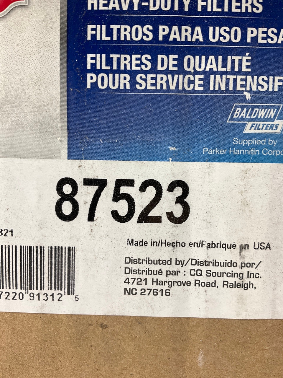 Carquest 87523 Air Filter Replaces  42523 AF3503 1042216M92 AF557 CA3295 P607261
