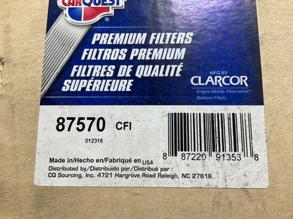 Carquest 87570 Cabin Air Filter - Replaces 42570, PA2485, 3I0098, AF3167