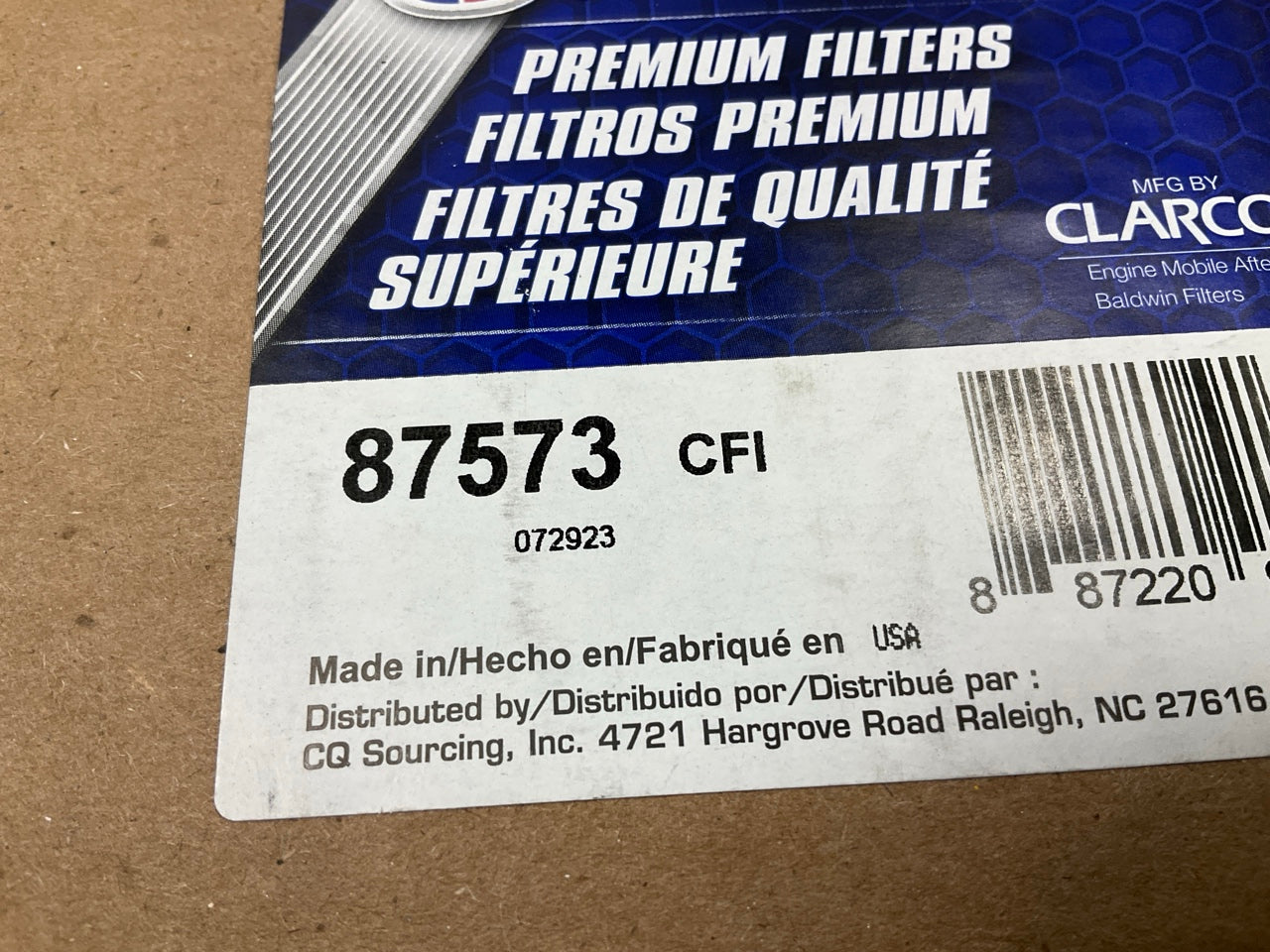 Carquest 87573 Cabin Air Filter Replaces 579916; 42573; PA2448; PA2448, 83719E