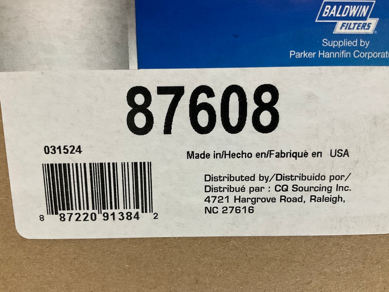 Carquest 87608 Air Filter Replaces 42608, LAF1718, LX271/2, E117L, P181137