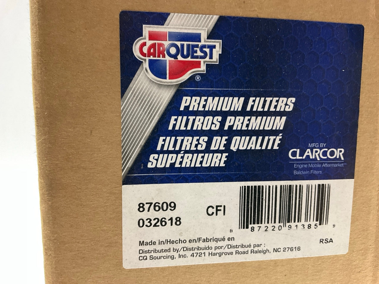 Carquest 87609 Air Filter - Replaces 42609, PA2814, P776697, AF1843, 430287
