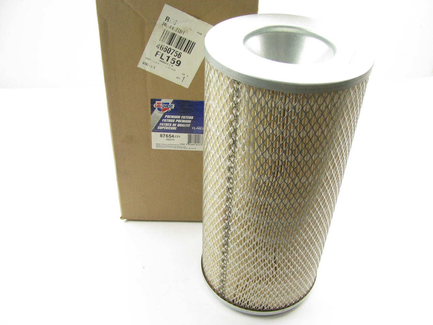 Carquest 87654 Air Filter Replaces: 42654 A62945 2654 AF395 AH1158 AF1638