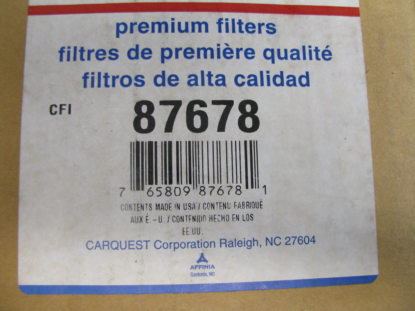 Carquest 87678 Air Filter Replaces CA1543 46557 A63520 LAF1986 AF592 AF1910M