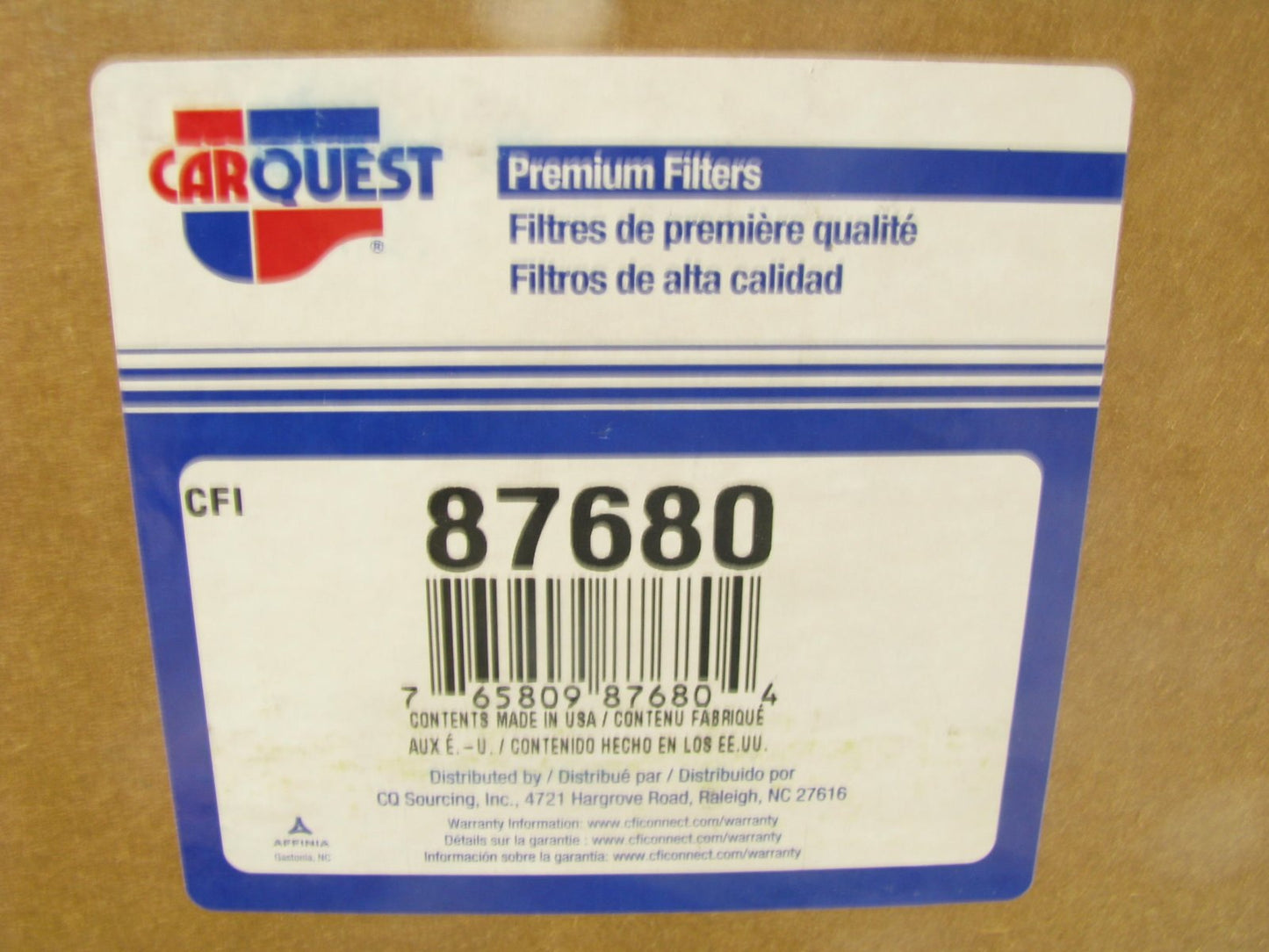 Carquest 87680 Air Filter Replaces 42680 A62899 LAF8483 AF532 AF873M P181120