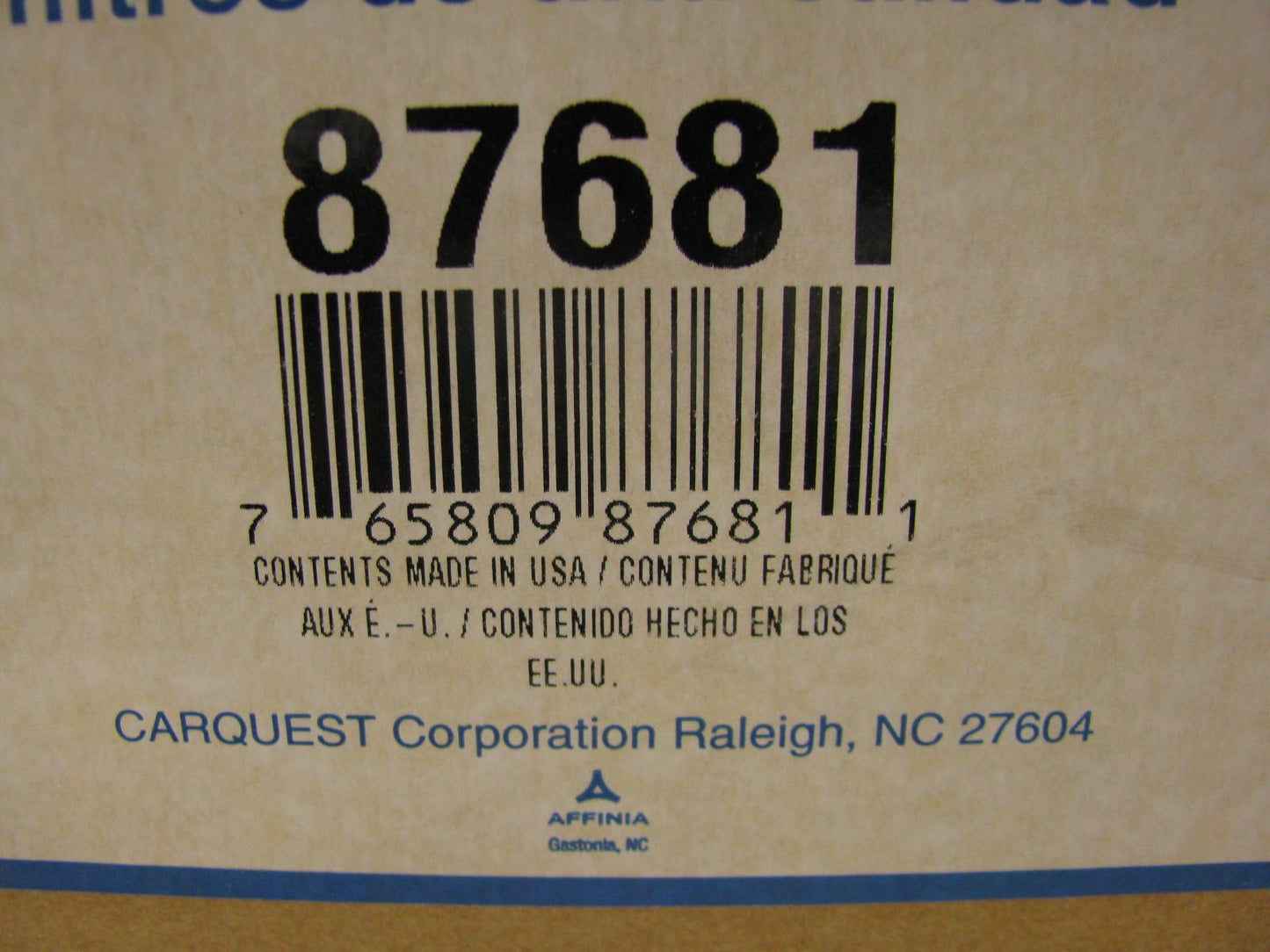 Carquest 87681 Air Filter Replaces: 46565 42681 24892 A64532 AF734 AF533 AF874