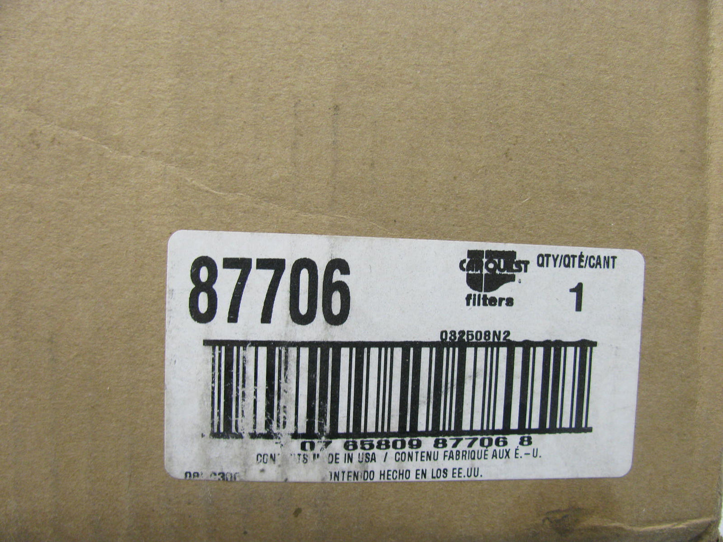Carquest 87706 Air Filter Replaces CA2517 42706 A72971 LAF1040 AF516 P182091