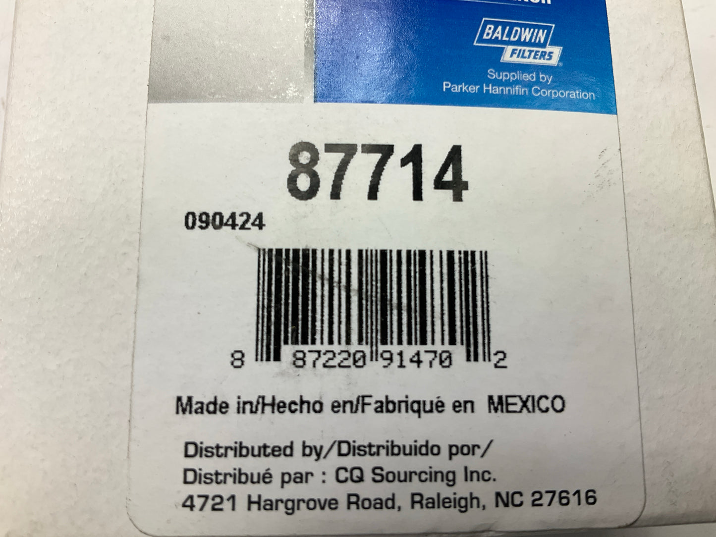 (2) Carquest 87714 Air Filter Replaces CA329 42714 A12164 LAF488 AF365 P606761