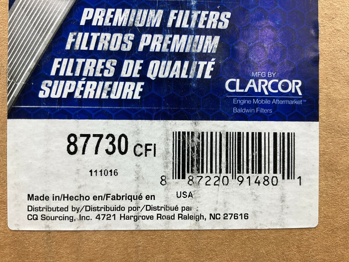 Carquest 87730 Air Filter - Replaces PA4581, 3I0869, P159038, CA574, 42730