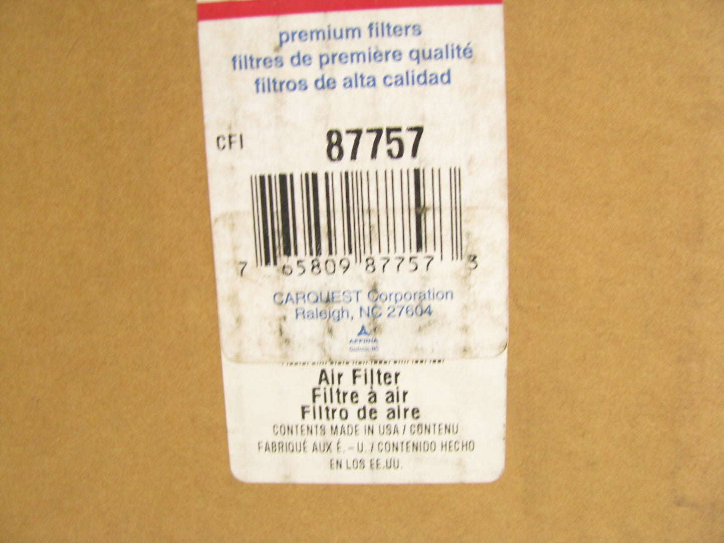 Carquest 87757 Air Filter Replaces 87757 CA2512 46690 A63143 LAF936 AF475