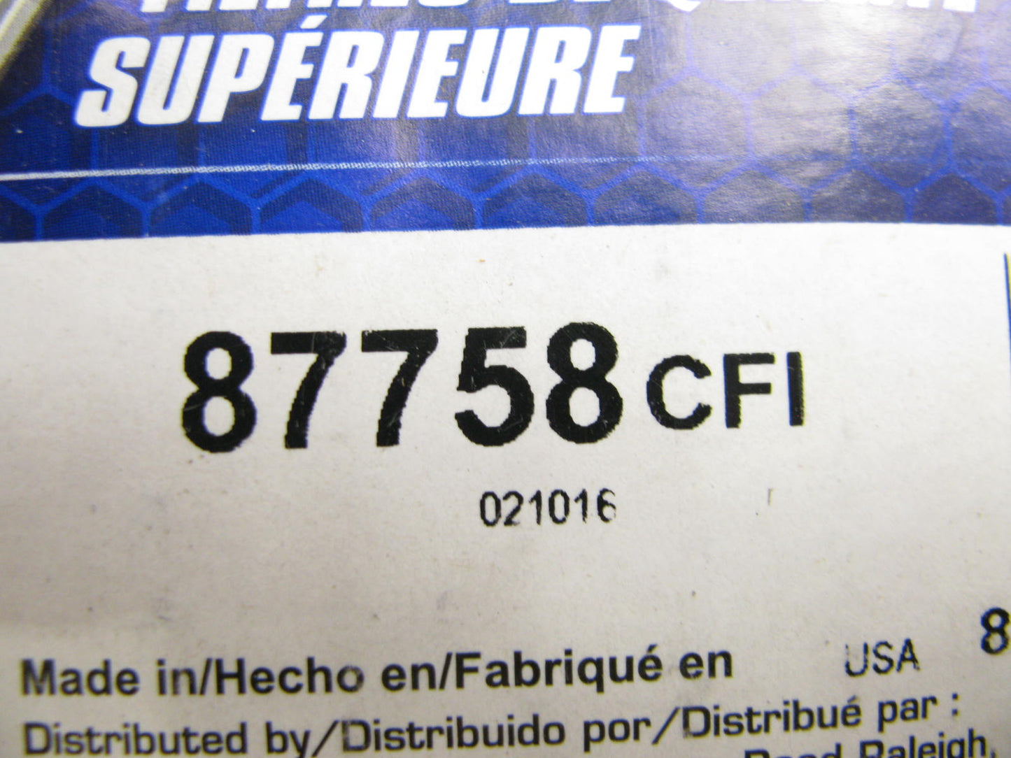Carquest 87758 Air Filter Replaces 42758 A63142 LAF937 AF527 AF1690 P526407