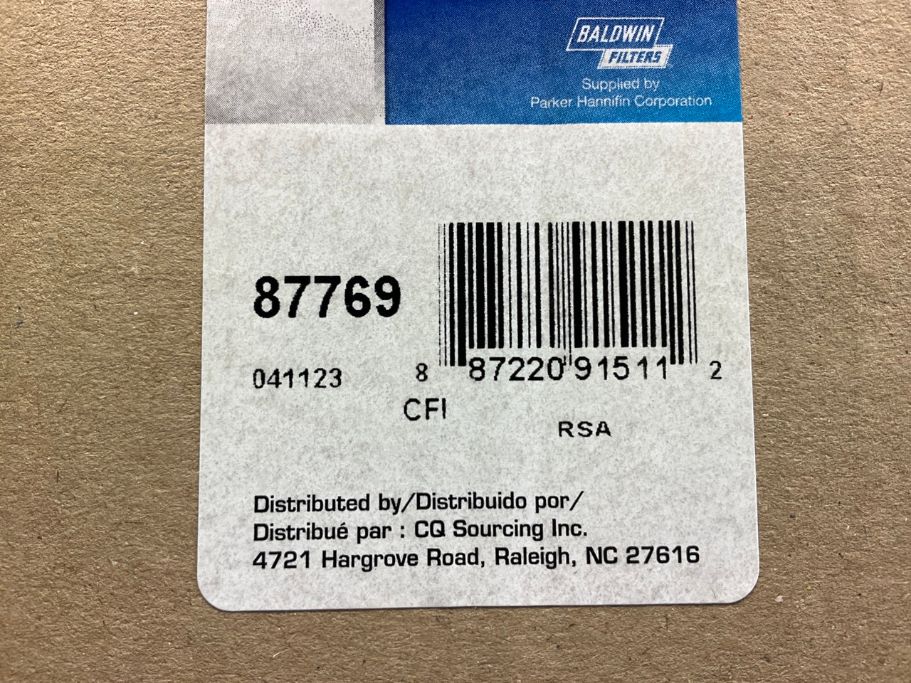 Carquest 87769 Air Filter Replaces: AF4510 A43156 42769 1043327-M91 LAF1793
