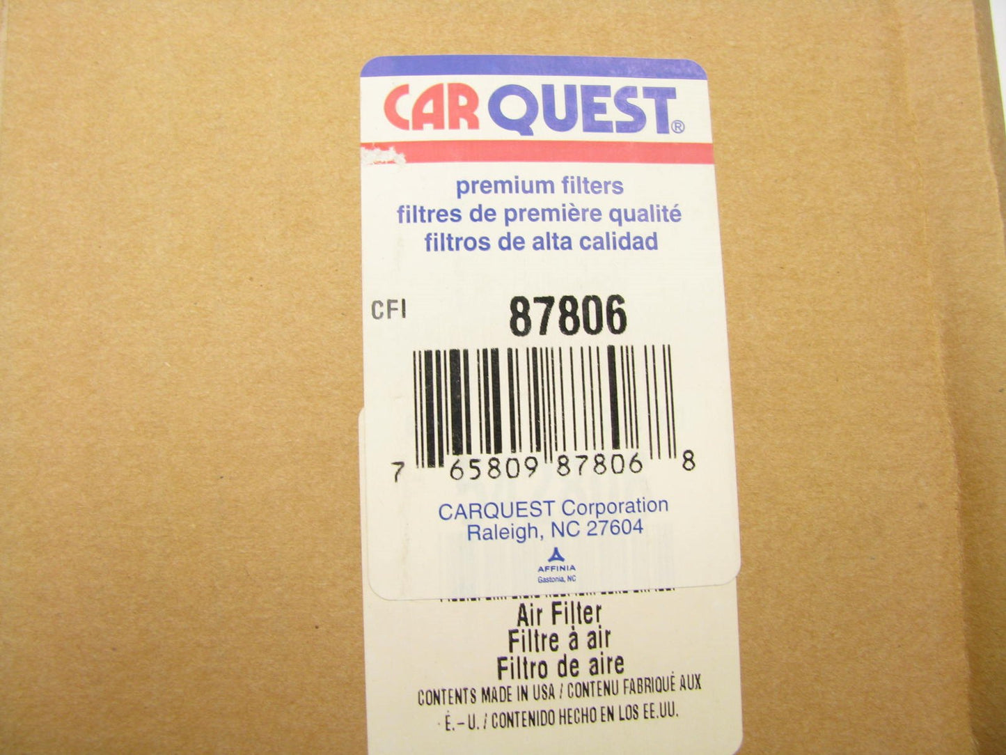 Carquest 87806 Air Filter 42806 LAF8730 AF25648 P829964 RS3940 17741-23600-71