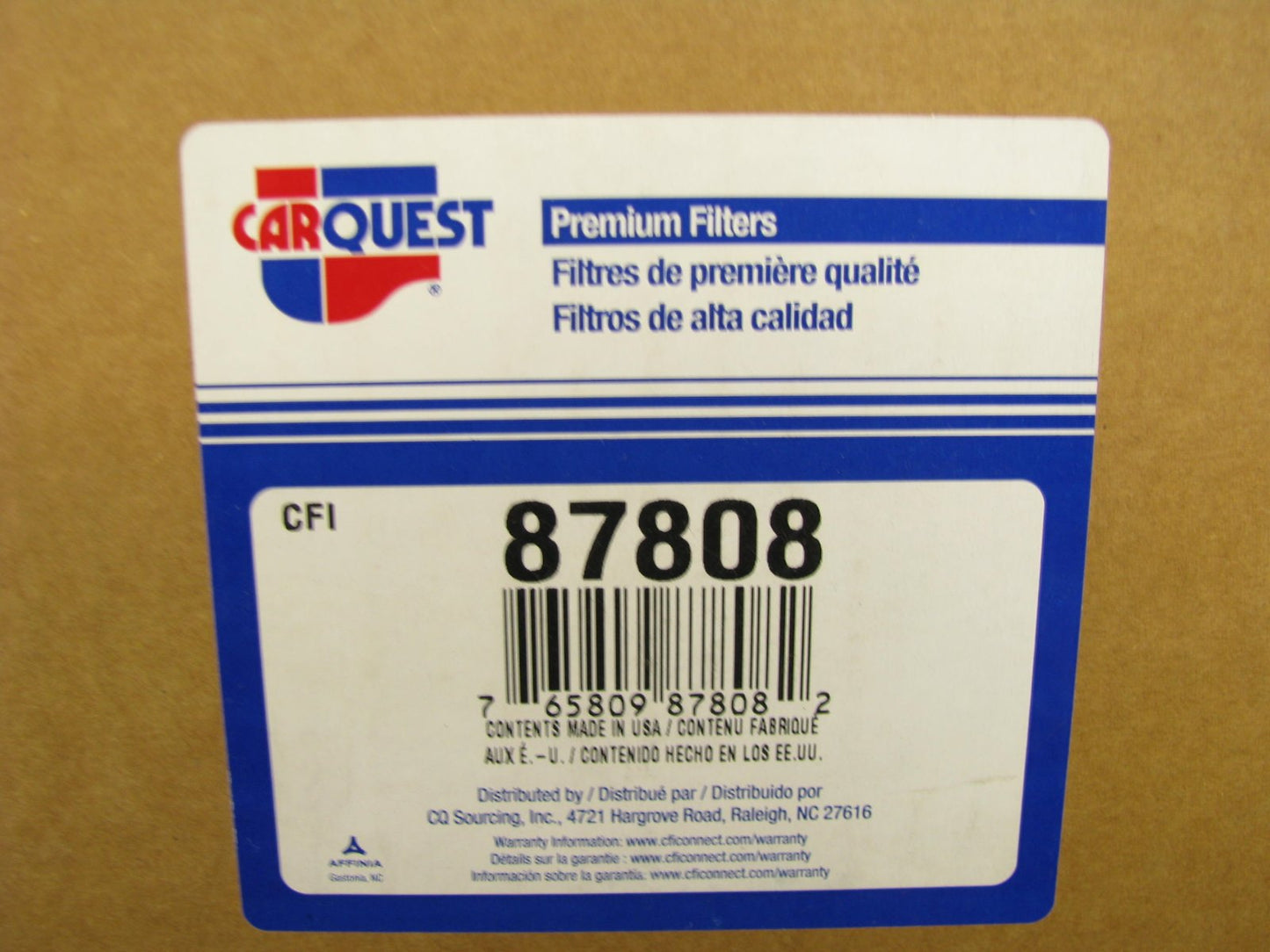 Carquest 87808 Air Filter Replaces: DBA5114 AF26363 AF2374 57MD320M 42808 2808