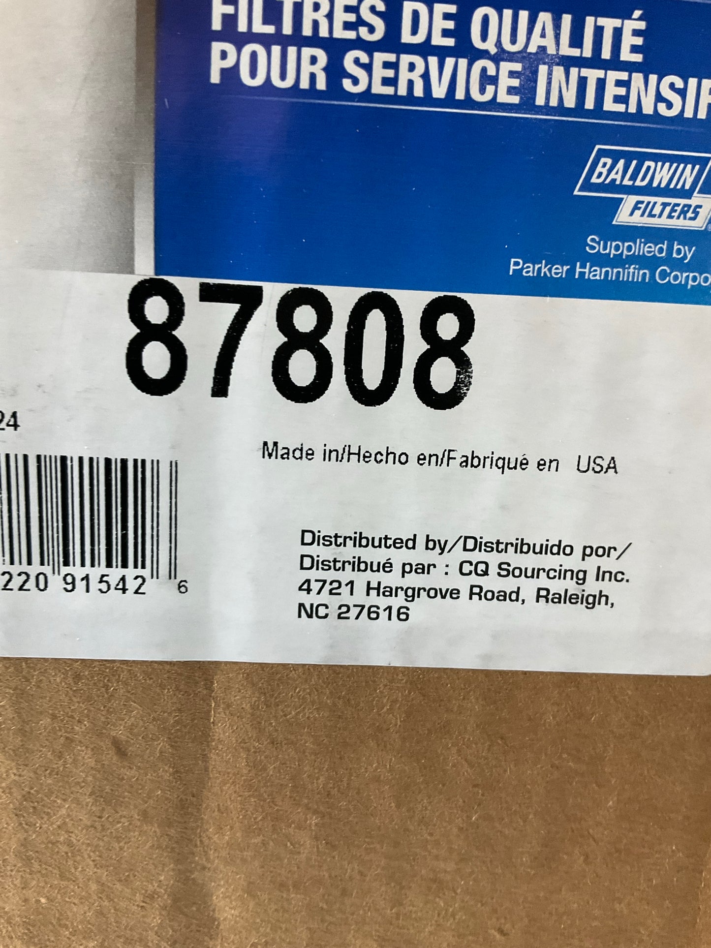 Carquest 87808 Air Filter Replaces: DBA5114 AF26363 AF2374 57MD320M 42808 2808