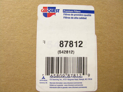 Carquest 87812 Air Filter Replaces: 42812 A35927 LAF6265 2812 AF2405 AF26424
