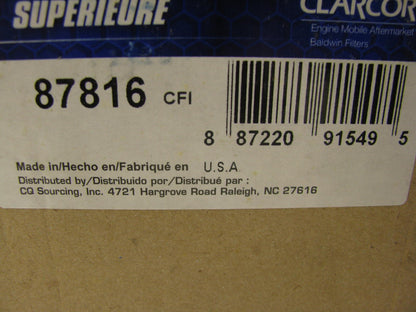 Carquest 87816 Air Filter Replaces: 42816 42331 LAF9543 AF2419 AF25618 P780523