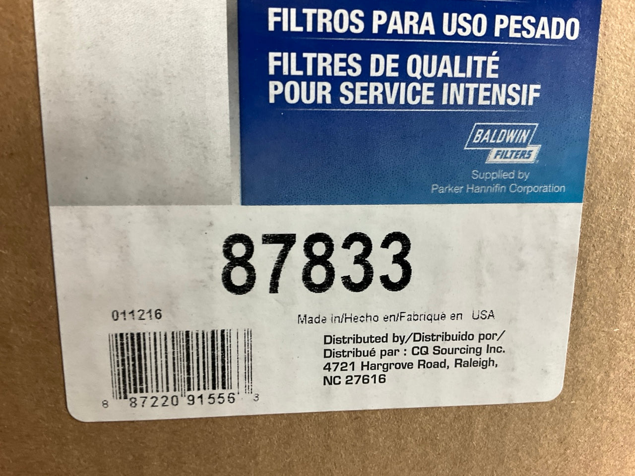 Carquest 87833 Heavy Duty Air Filter Replaces 42833 ME413506 LAF5783 RS3731