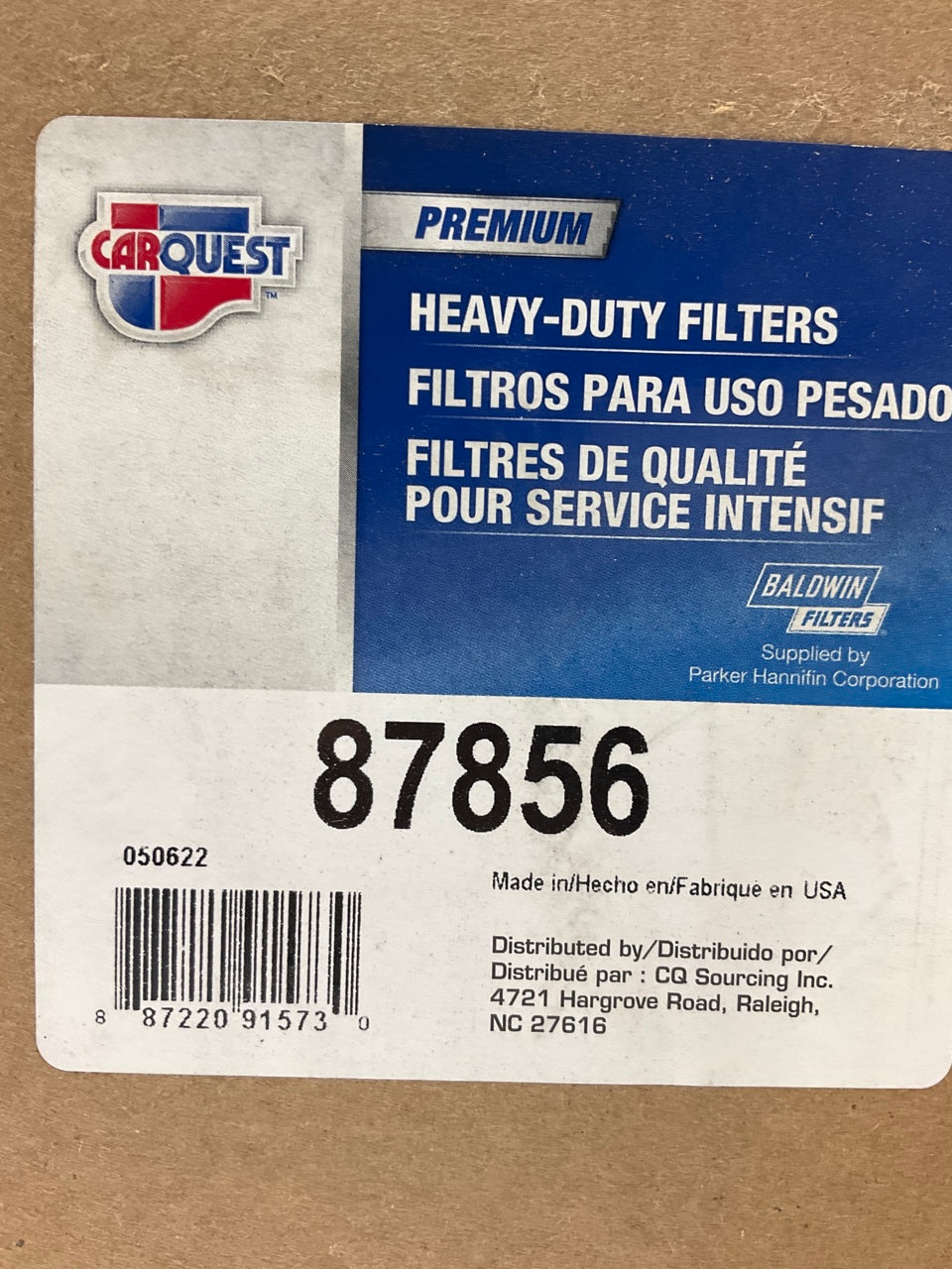 Carquest 87856 Air Filter Replaces 42856 AF3150 LAF1778 AF427 CA1587SY AF1685