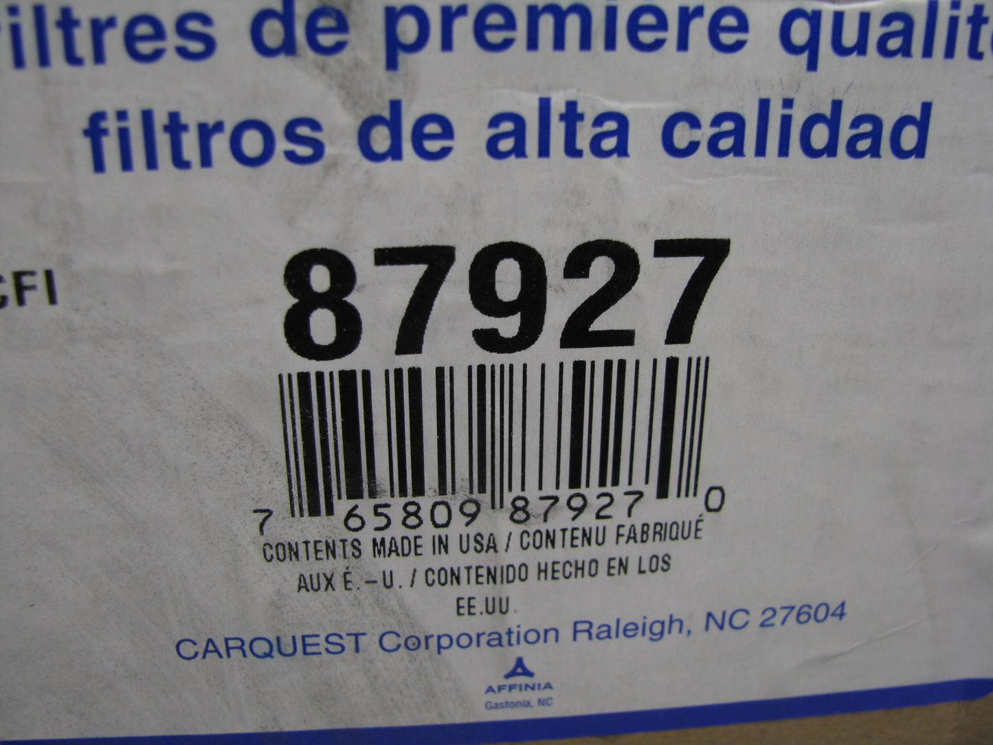 Carquest 87927 Air Filter Replaces CA563 42927 A62202 LAF9200 AF327 AF4821