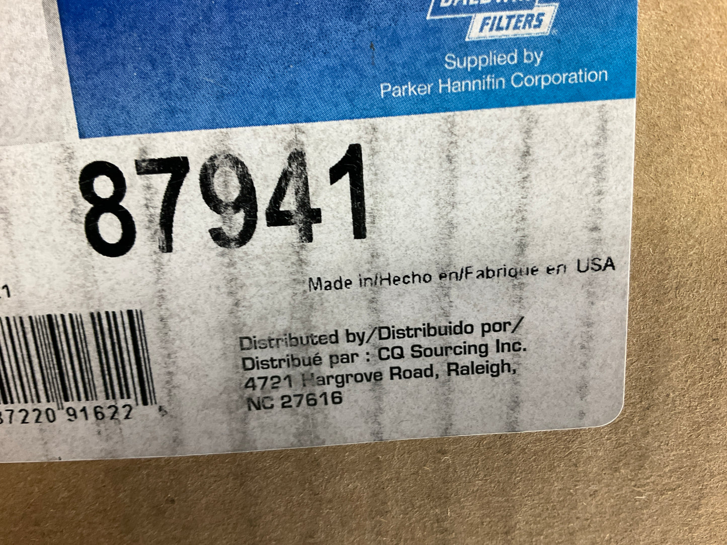Carquest 87941 Air Filter Replaces: PA2493 7C-8313 P131377 AF1616 AF580 FA711